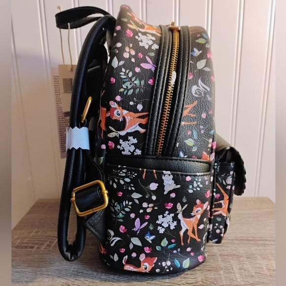 Loungefly Disney Parks Bambi Woodland Floral Mini Backpack Nwt - Picture 5 of 8